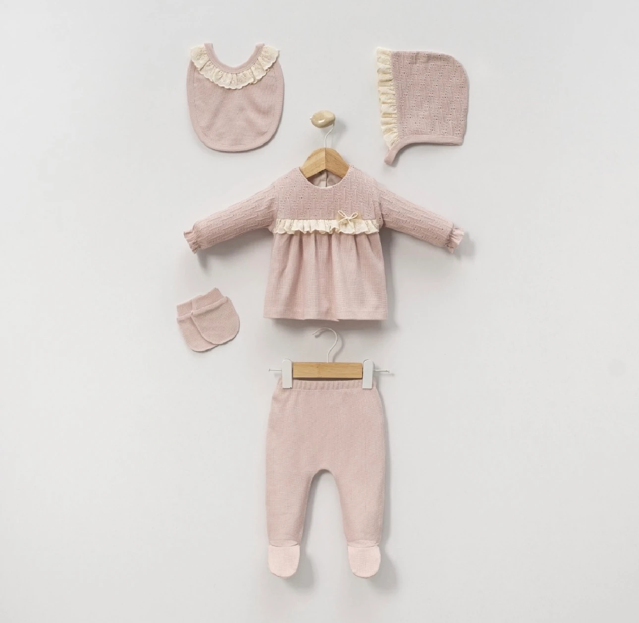 Moon Baby 0-3 Ay Organik Pamuklu 5li Set