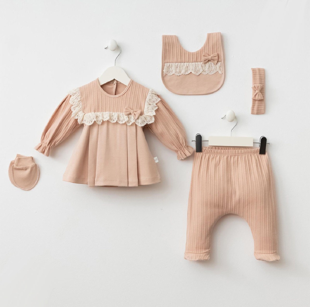 Moonaself Baby 0-3 Ay Madamme 5li Set