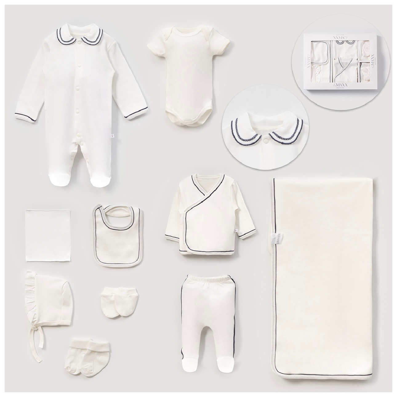Moonaself Baby 0-3 Ay 10lu Hastane Çıkış Seti