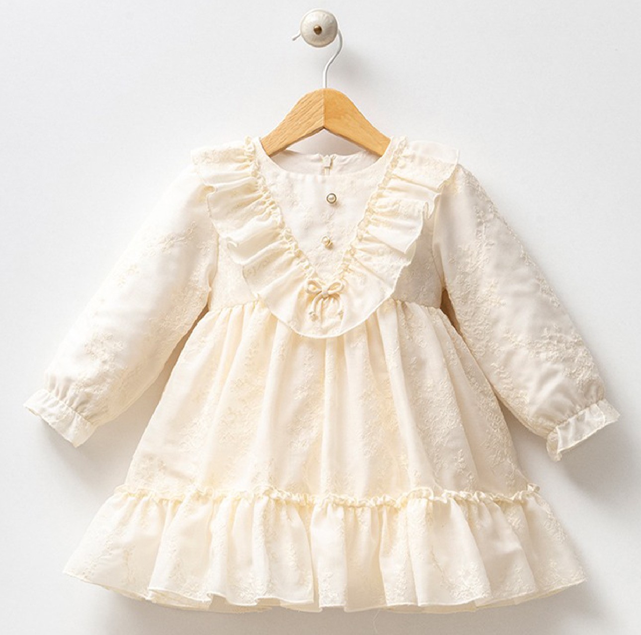 Moonaself Baby Çiçekli Fırfır Elbise