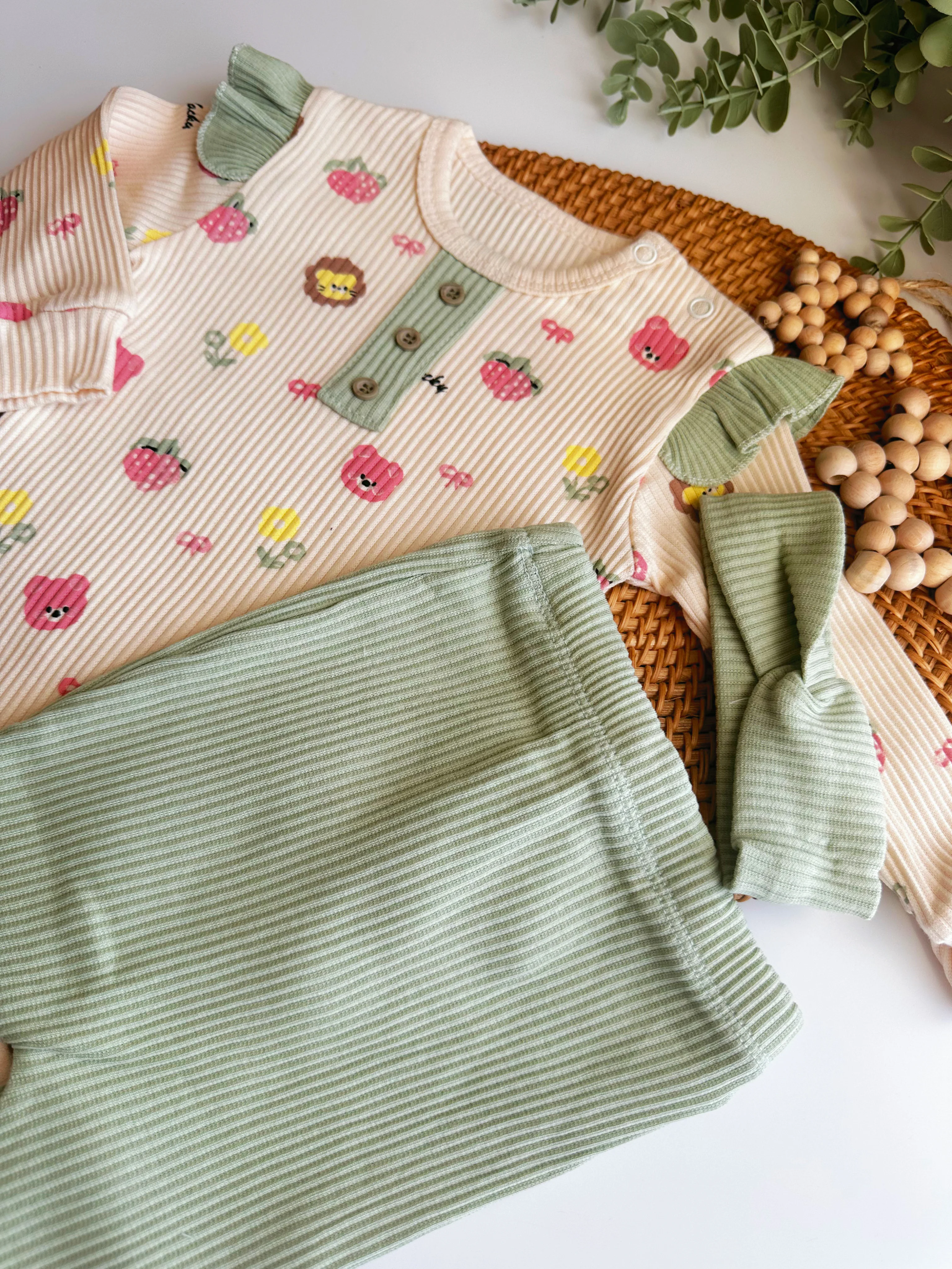 FİGÜRLÜ ÇITÇITLI BANDANALI 3'LÜ TAKIM