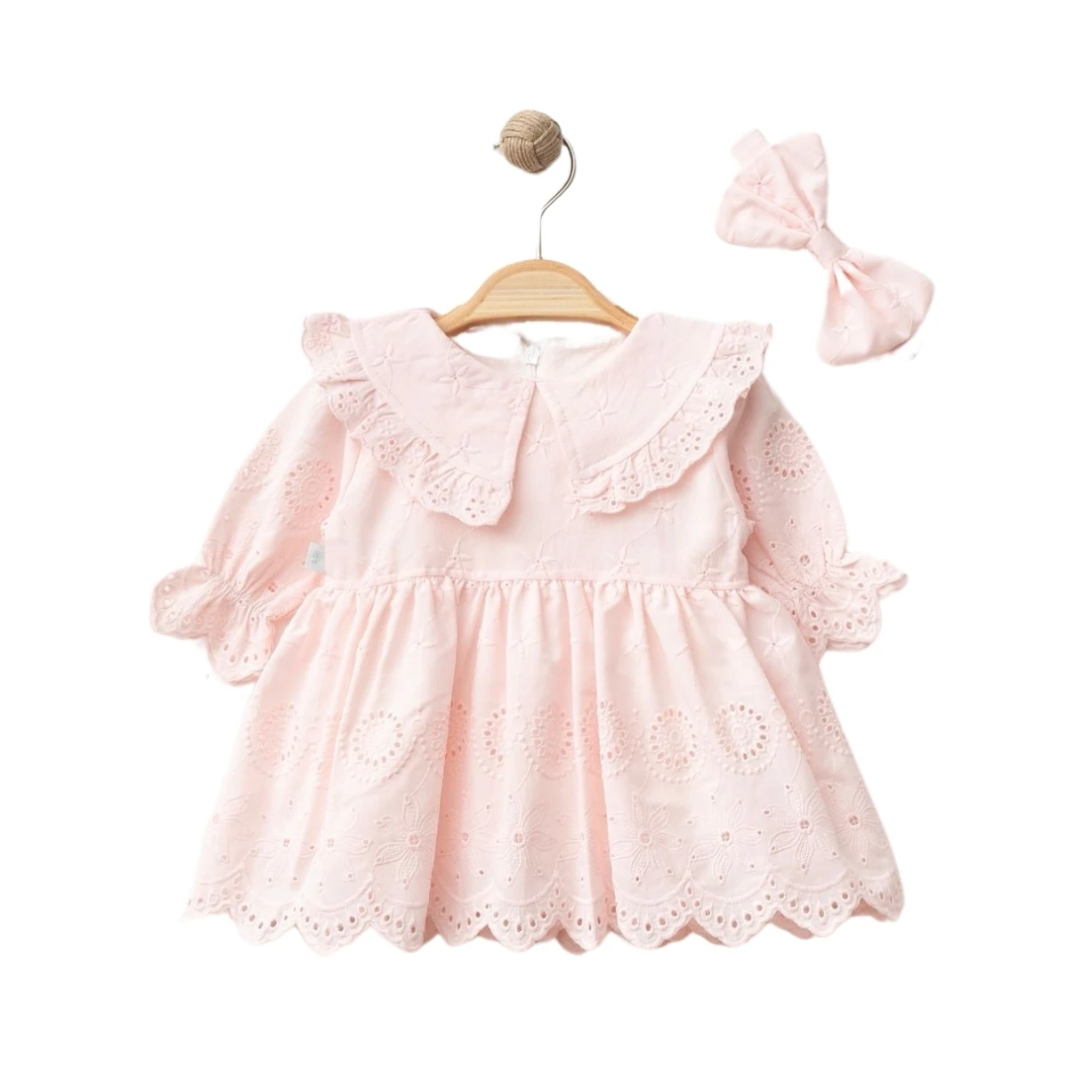 Moon Baby Kız Bebek Fistolu Bandana 2li Set