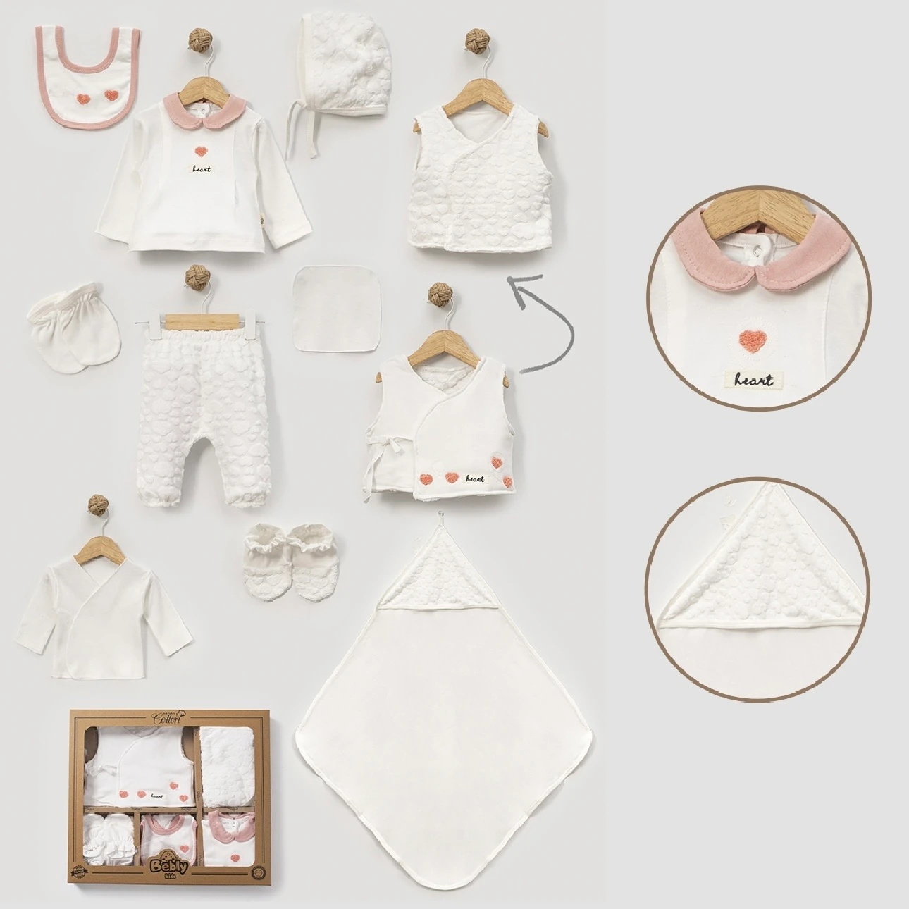 Moonaself Baby 0-3 Ay Jakar Kalpli 10lu Set