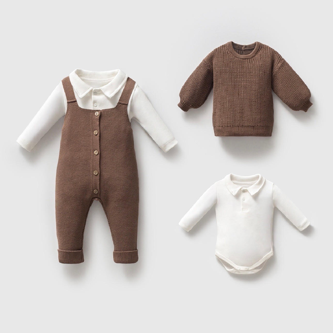 Moonaself Baby Pamuklu Salopet Set