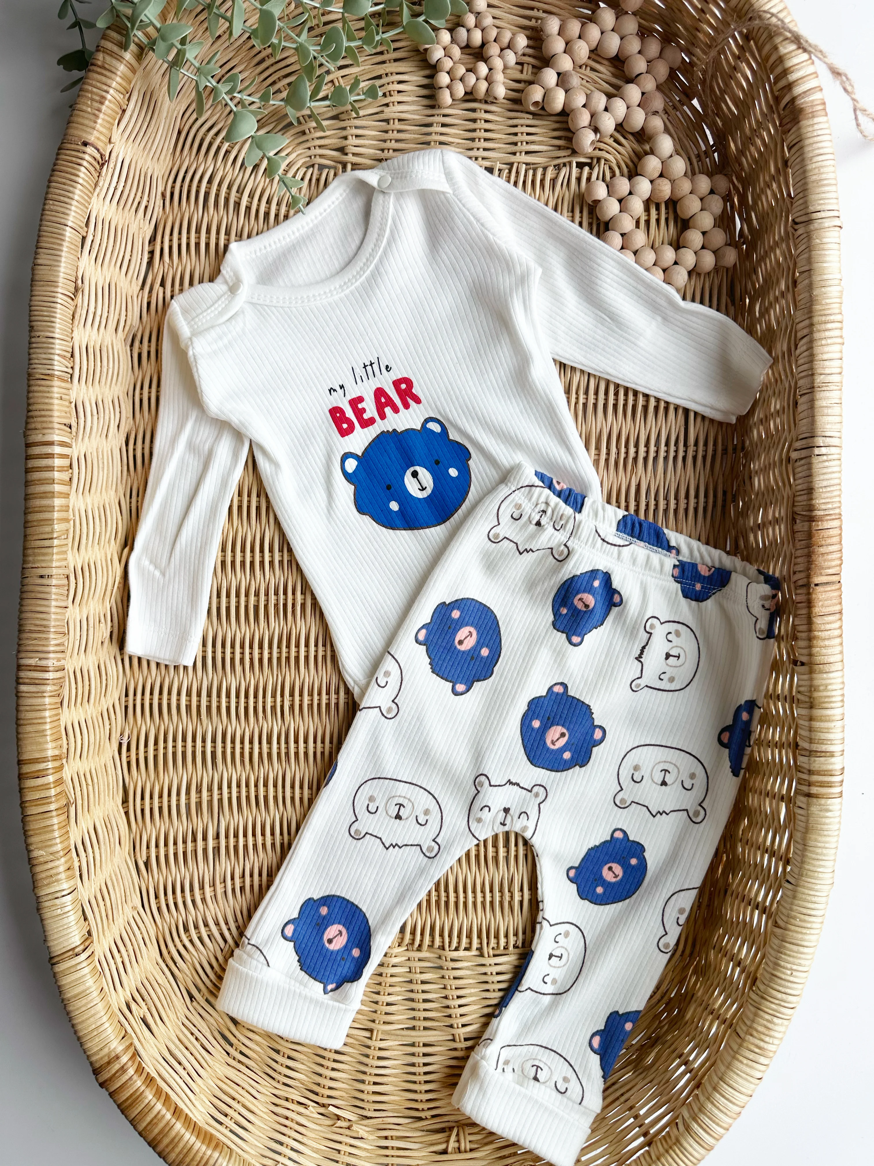 MY LİTTLE BEAR AYICIK DESENLİ BADİLİ TAKIM