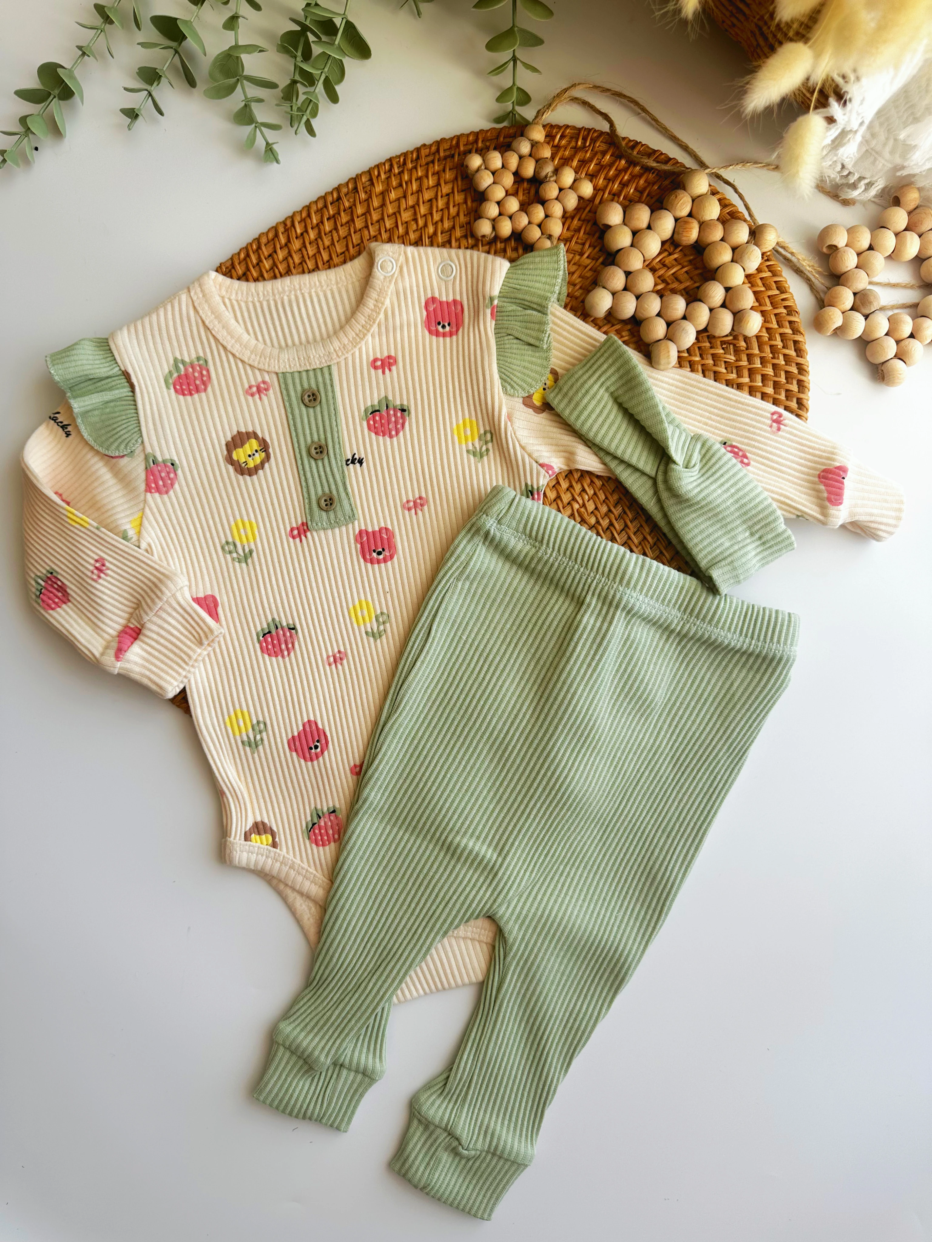 FİGÜRLÜ ÇITÇITLI BANDANALI 3'LÜ TAKIM