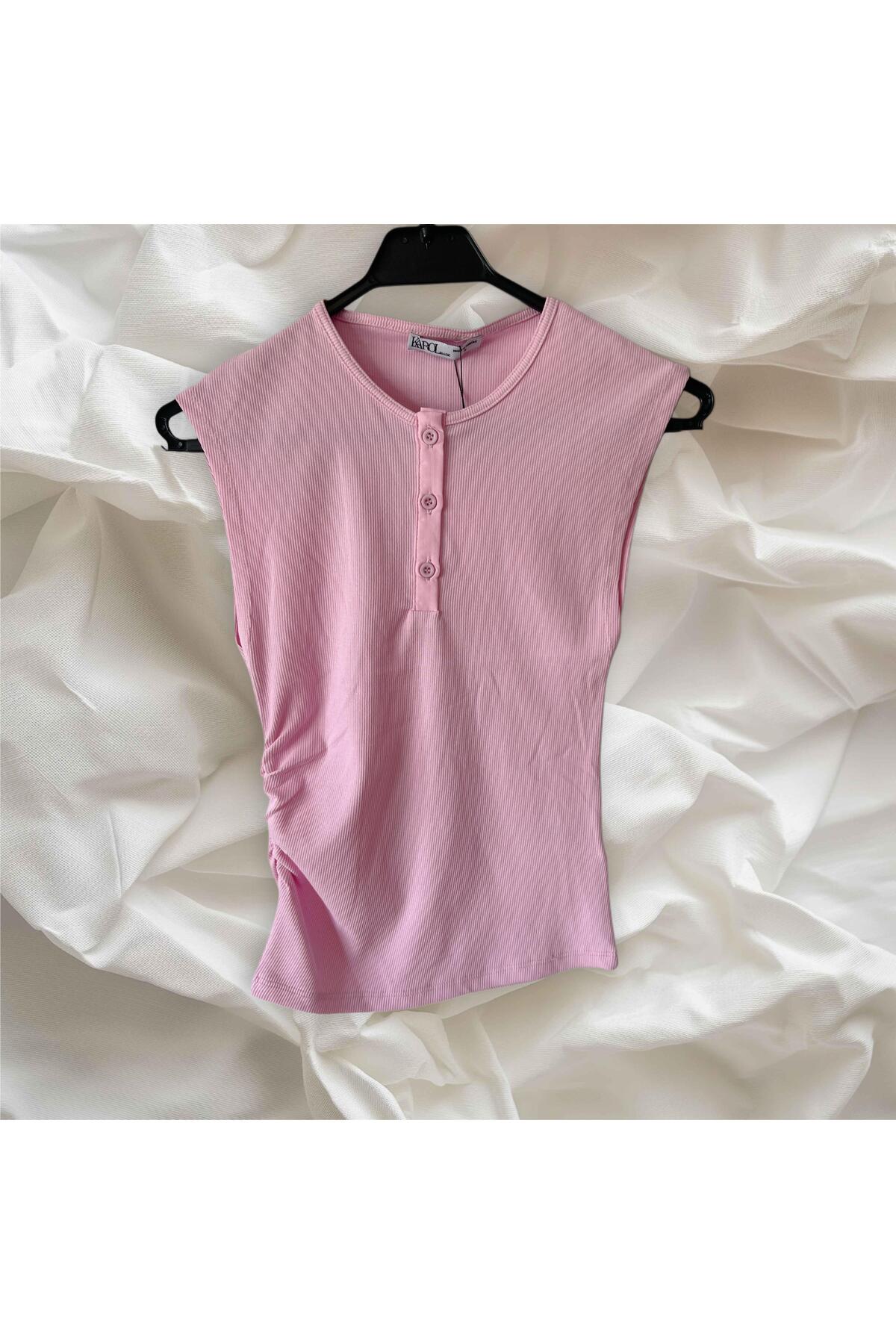 Yanı Drape Basic Sıfır Kol Body