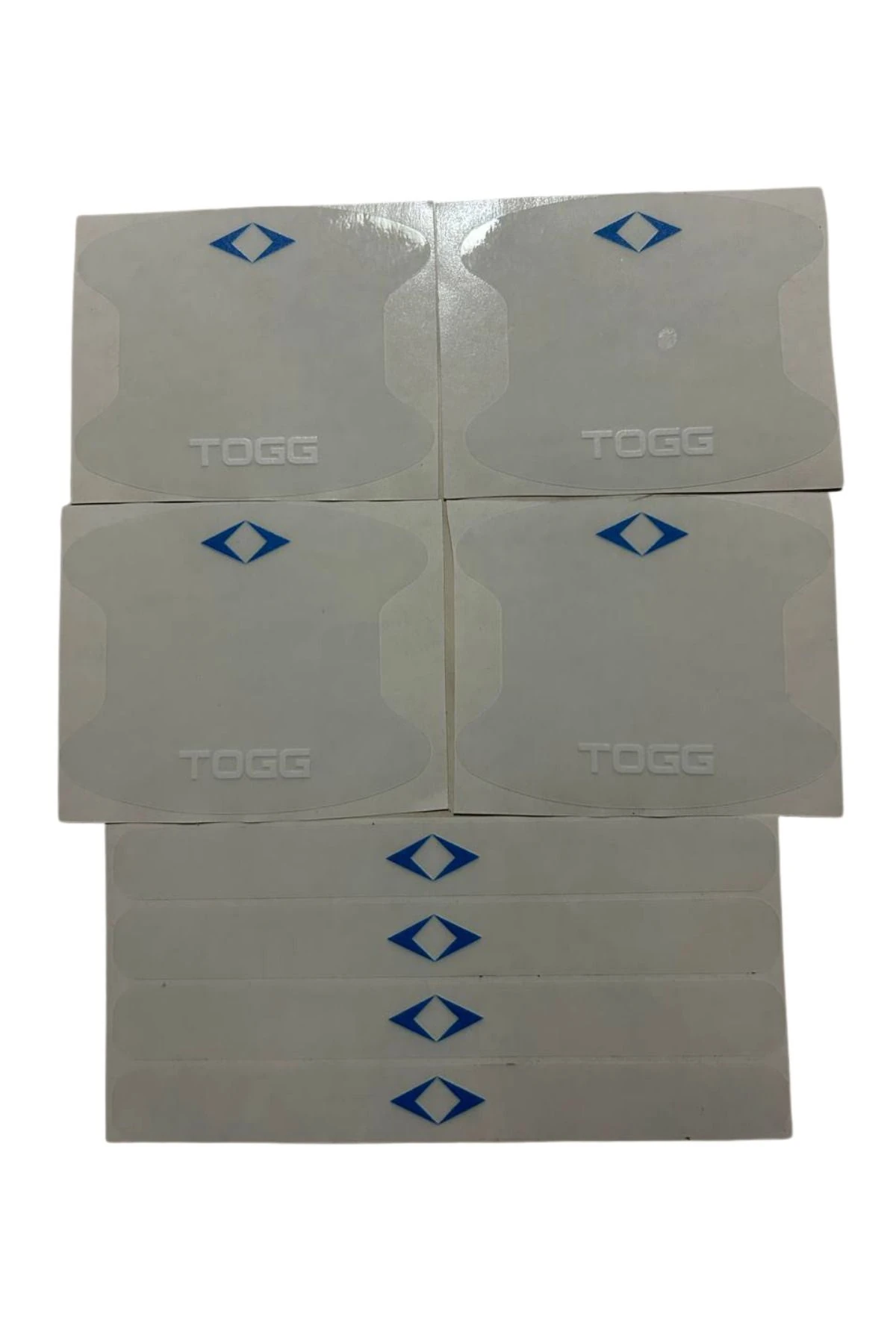 Togg Marka Logolu Oto Kapı Kolu Çizik Önleyici Yapışkan 8'li Set