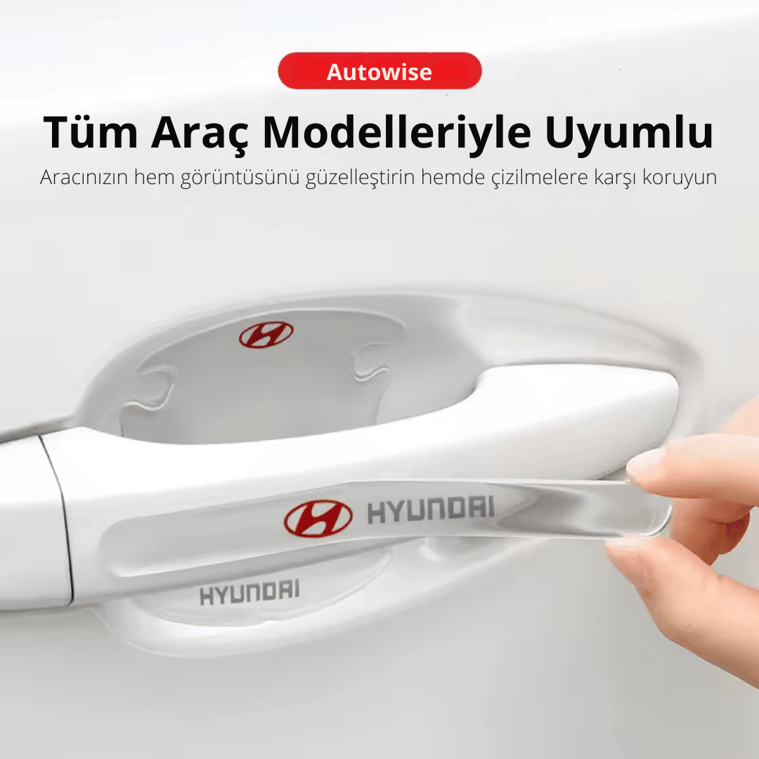 Oto Kapı Kolu Çizik Önleyici Yapışkan 8'li Set