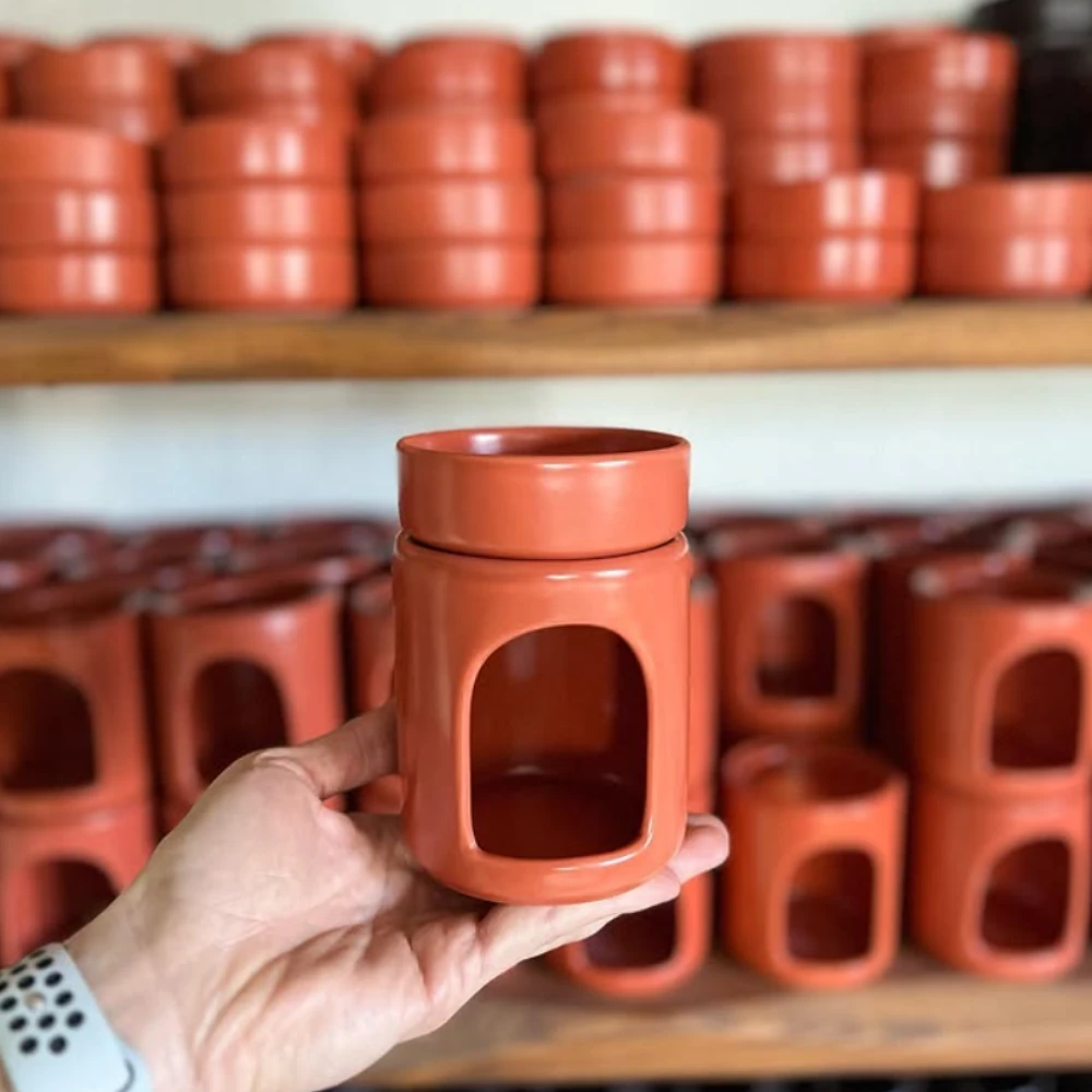 Seramik 2 parça Buhurdanlık Kiremit