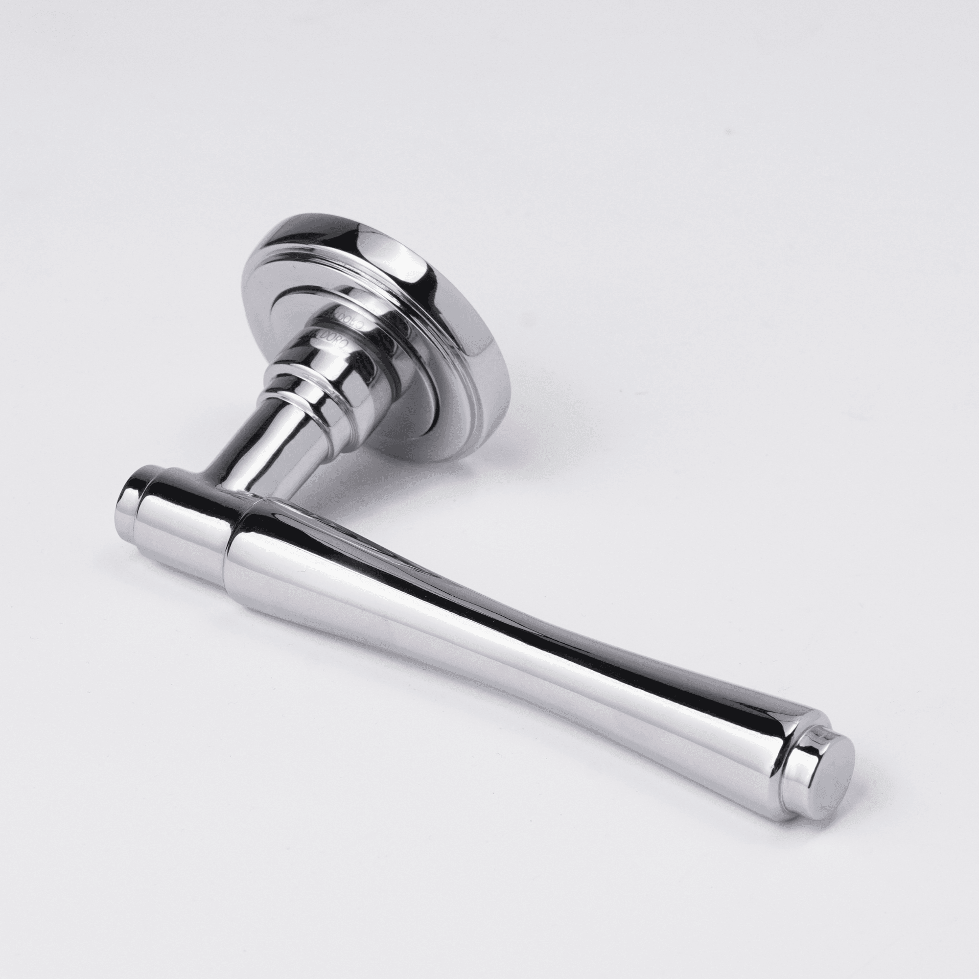 Conchiglia Door Handle on Rose Gold Color with Rustic