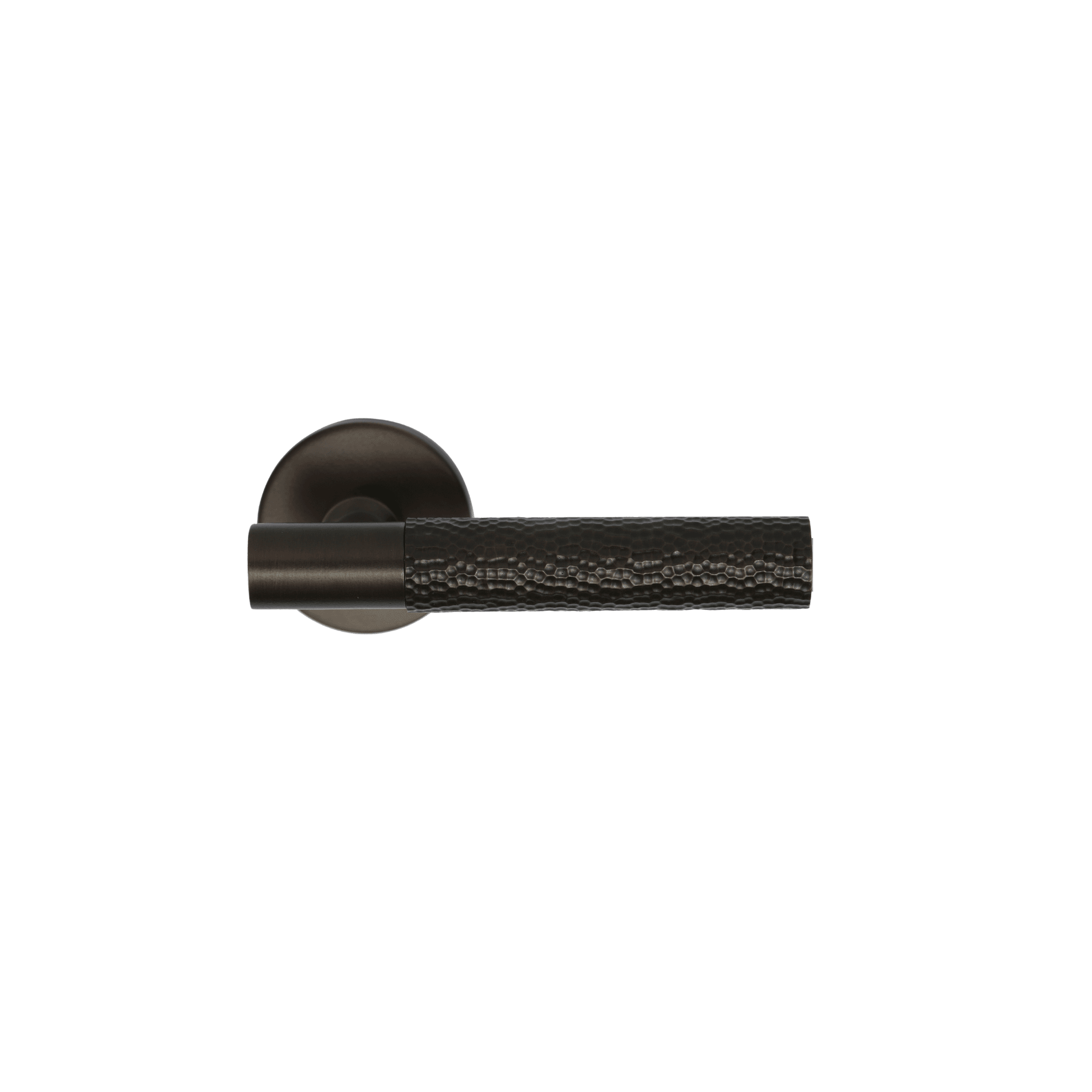 Blu Door Handle on Rose Dark Brass Oxide