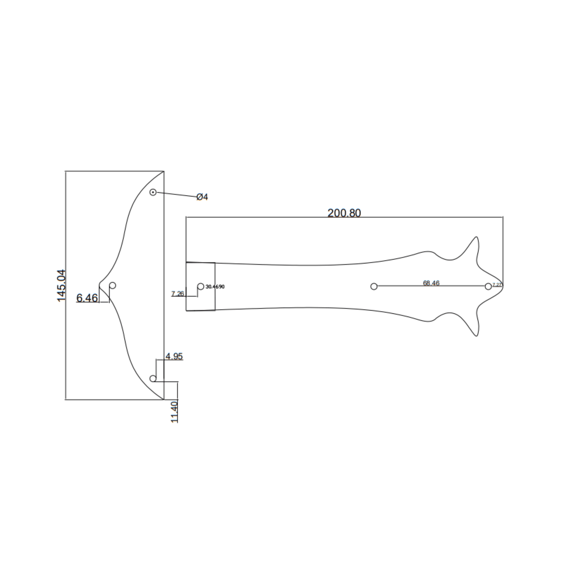 GardenForge serisi G003 Menteşe Siyah