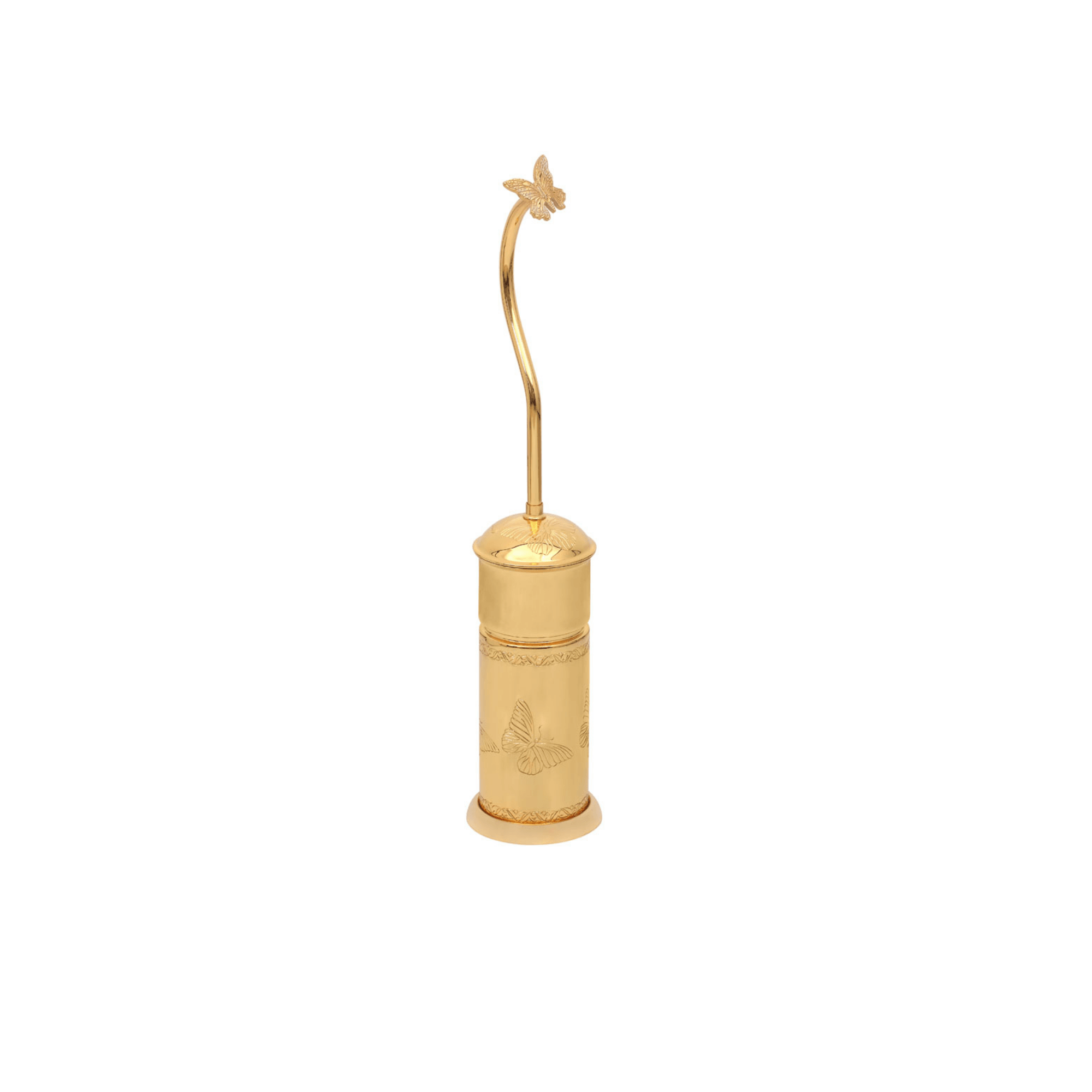 Butterfly Toilet Brush - 24 Karat Gold