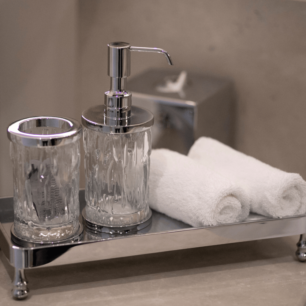 Wave Şeffaf Camlı Banyo Seti-Vistadorodekor