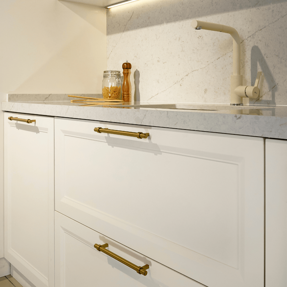 Cavo Çekmece Kulp Saten Sarı