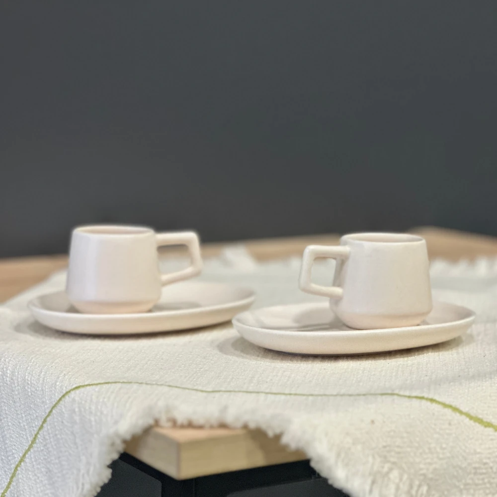 Seramik Fincan + Tabak Seti