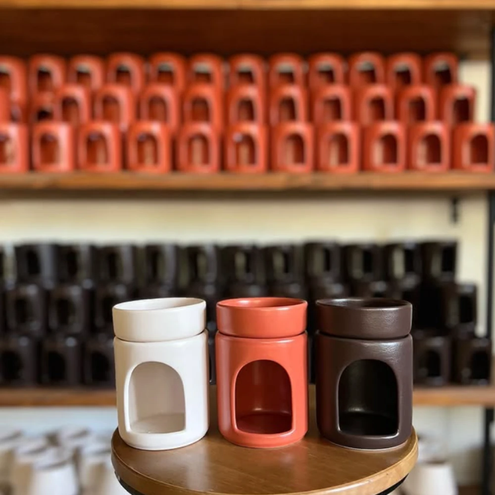 Seramik 2 parça Buhurdanlık Kiremit