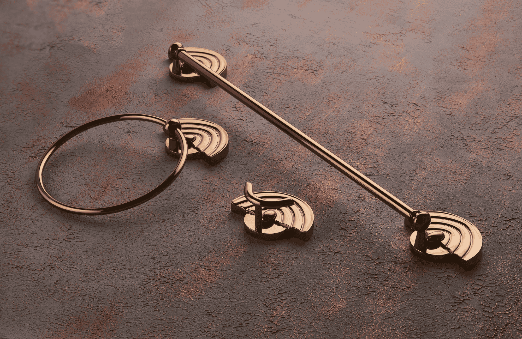 Newmoon Yuvarlak Havluluk Bronz