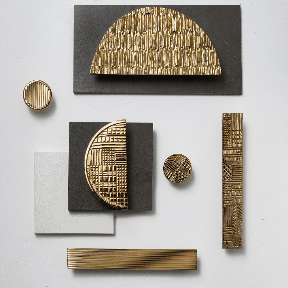 Hasır Yarımay Mobilya Kulp 15 cm Altın Rengi