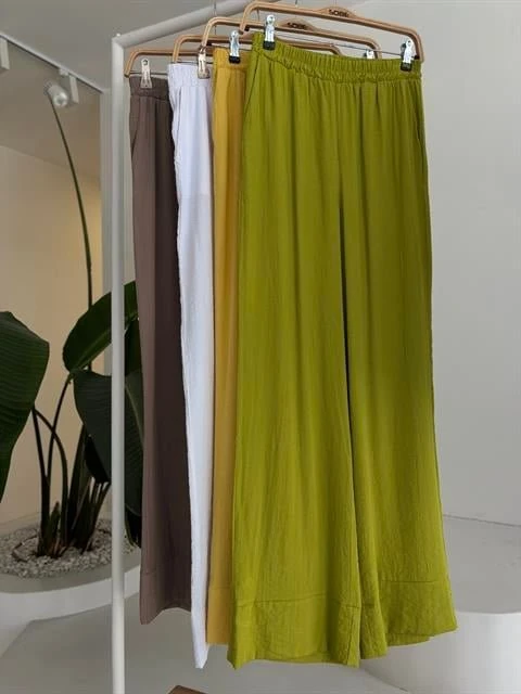 Kruvaze Model Klasik Pantolonlu Çupra Keten Takım 10191