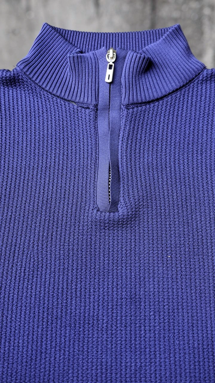 Erkek Balıkçı Zip Yaka Uzun Kollu Triko