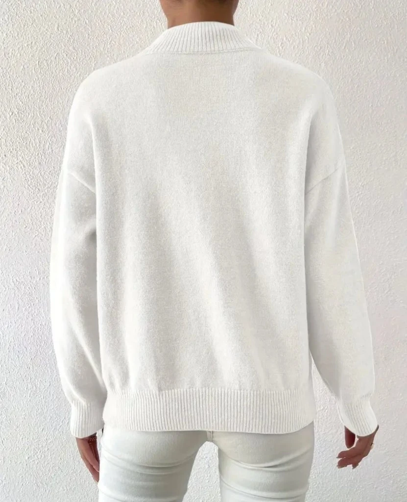 Kadın Uzun Kollu Balıkçı Yaka Triko Bluz