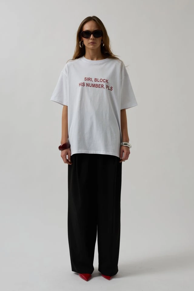 Ön Baskılı Oversize T-Shirt
