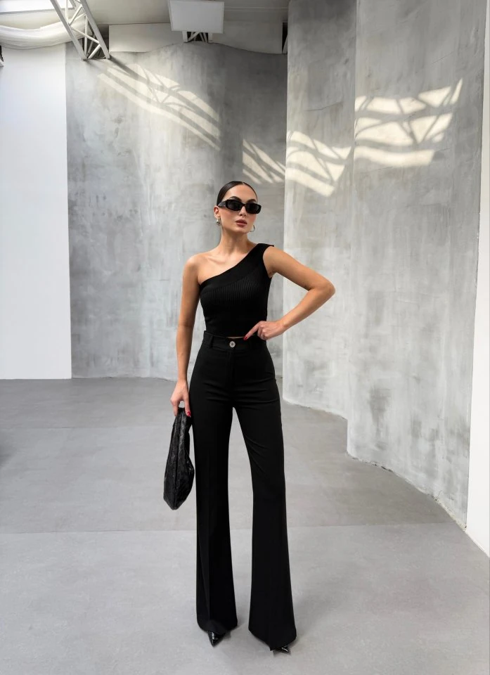 230 Gr Poly Viscose Full Lycra İspanyol Paça Pantolon