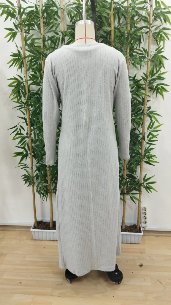 Kadın Yuvarlak Yaka Askılı Krop Bluz Yüksek Bel Tayt Ve Uzun Hırka şardonlu Kaşkorse üçlü Takım