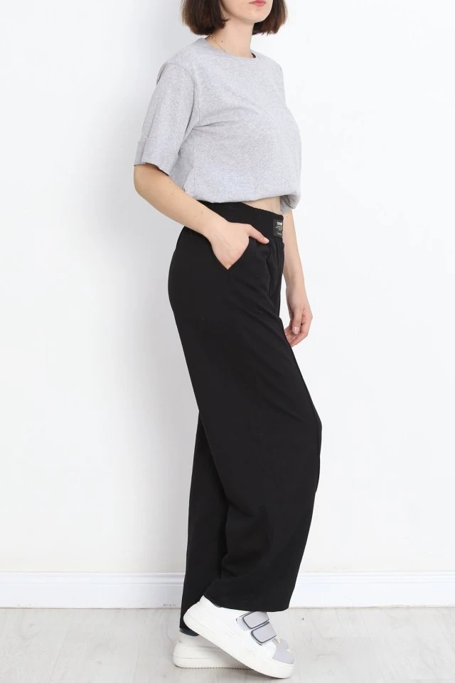 Büyük Beden Duble Kol Tişört Gri  