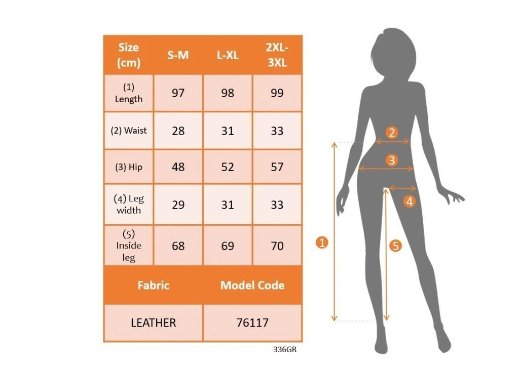 Kadın Paçası Lastikli Cep Detaylı Deri Tayt