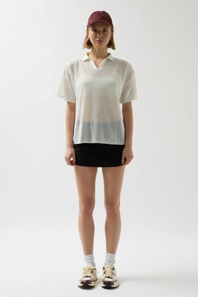 Polo Yaka TransparanT-Shirt