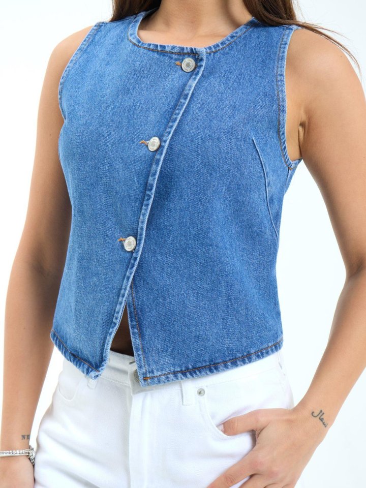 7401 KOT YELEK-MAVİ