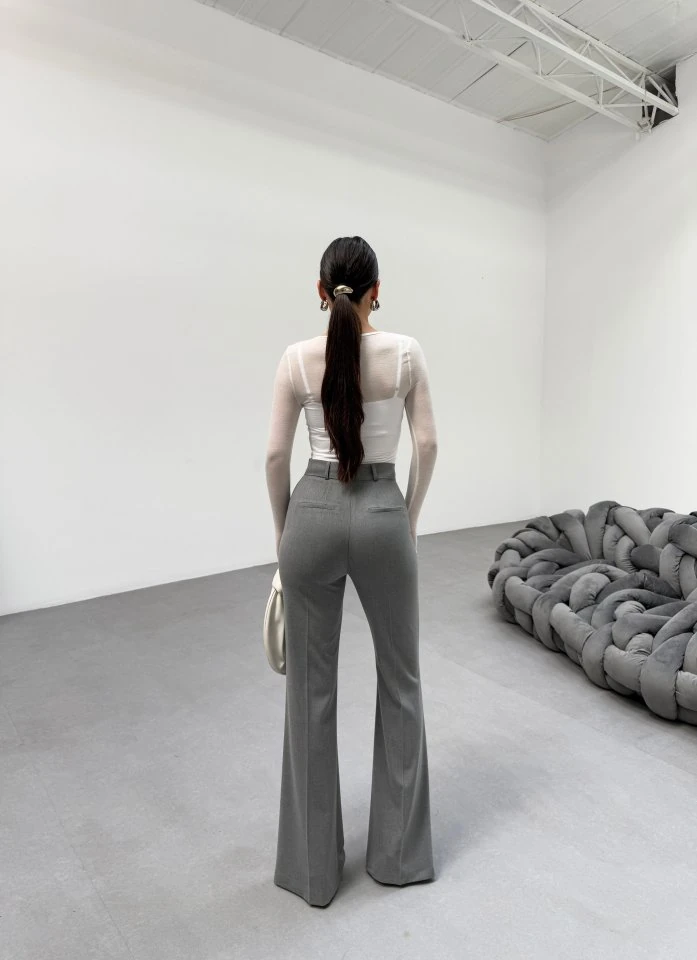 230 Gr Poly Viscose Full Lycra İspanyol Paça Pantolon