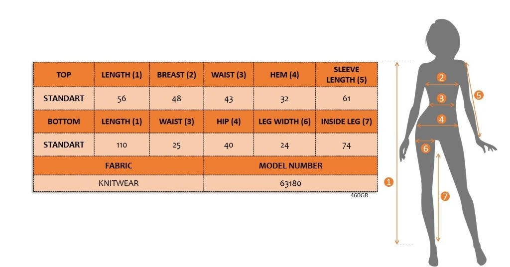 Kadın Uzun Kollu Yuvarlak Yaka Transparan Detaylı Triko Bluz Ve Pantolon Ikili Takım