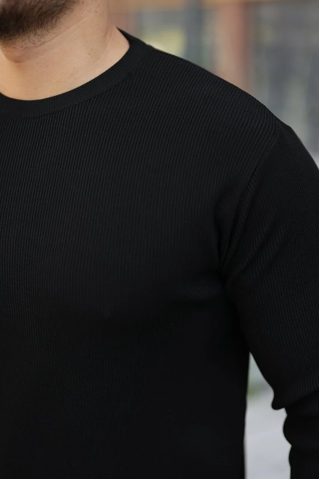 Erkek Selanik Örme Bisiklet Yaka Triko