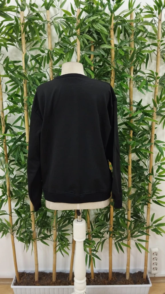 Erkek Uzun Kollu Bisiklet Yaka London Logo Baskılı Iki Iplik Sweat