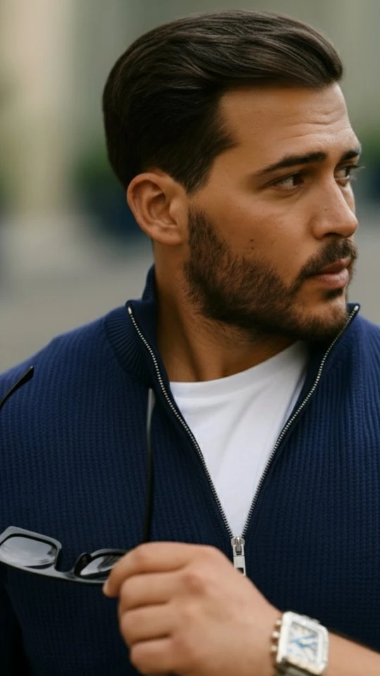 Erkek Balıkçı Zip Yaka Uzun Kollu Triko