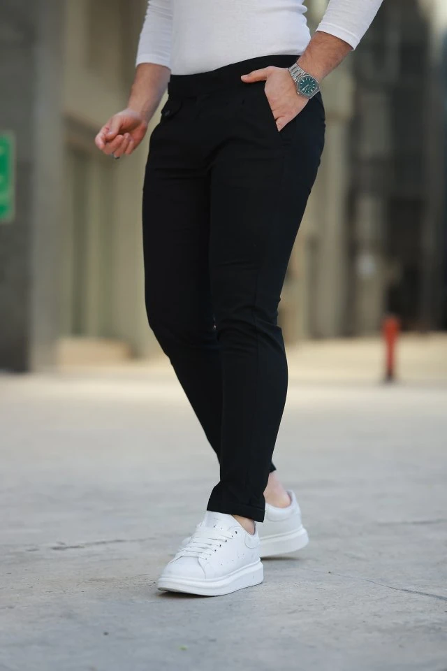 Erkek Bel Toka Detaylı Pileli Pantolon