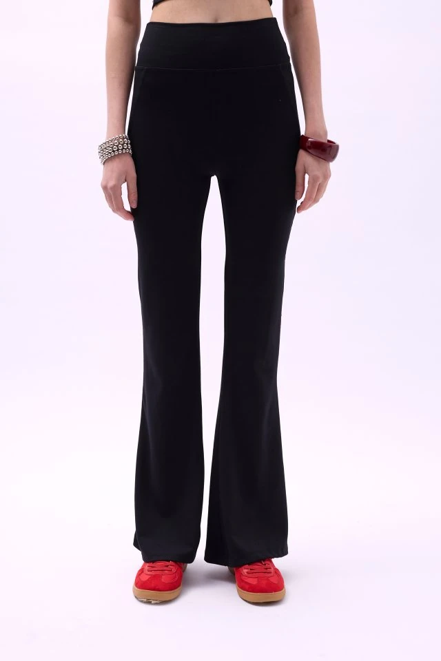 İspanyol Paça Yüksek Bel Tayt