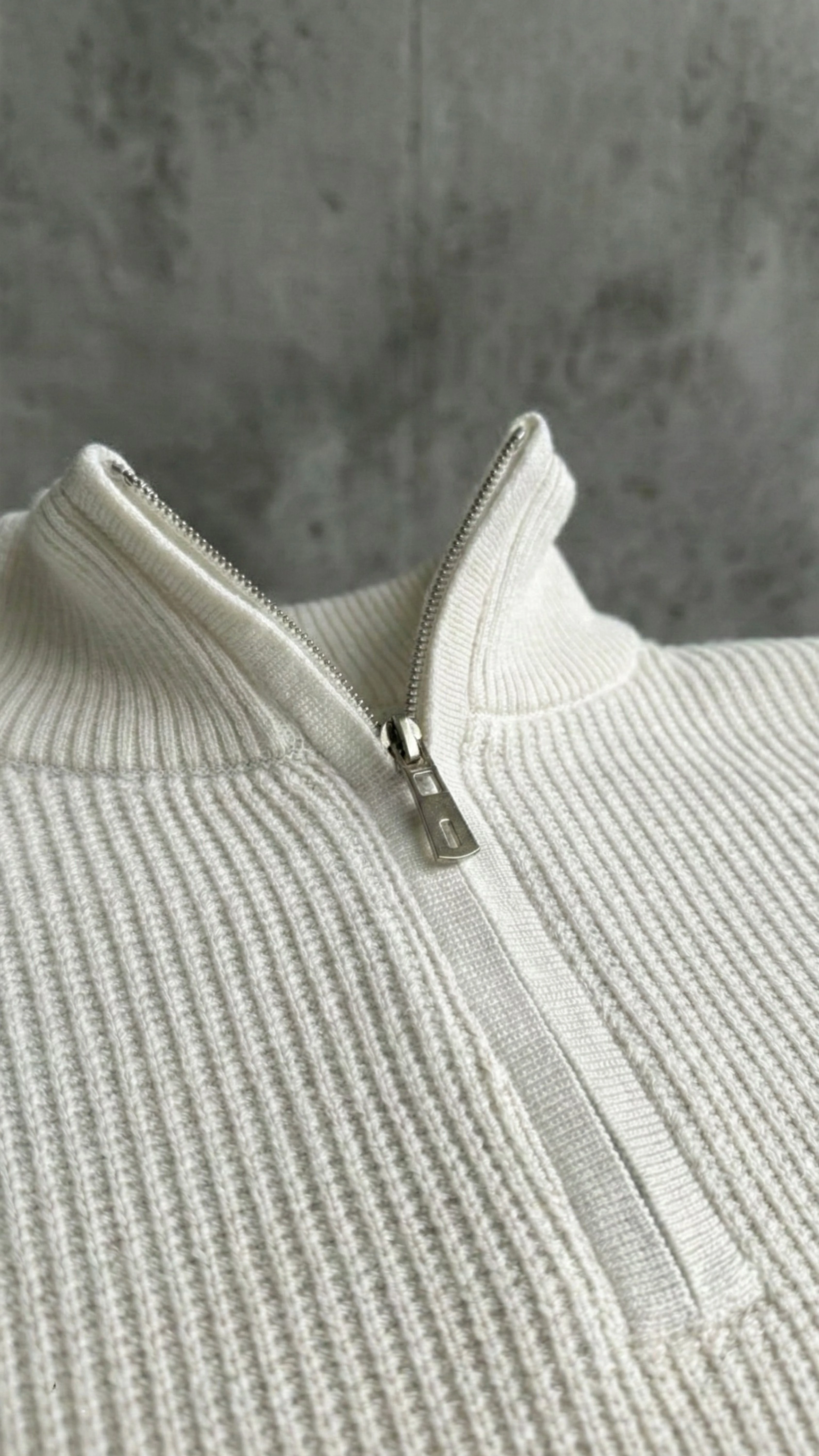 Erkek Balıkçı Zip Yaka Uzun Kollu Triko