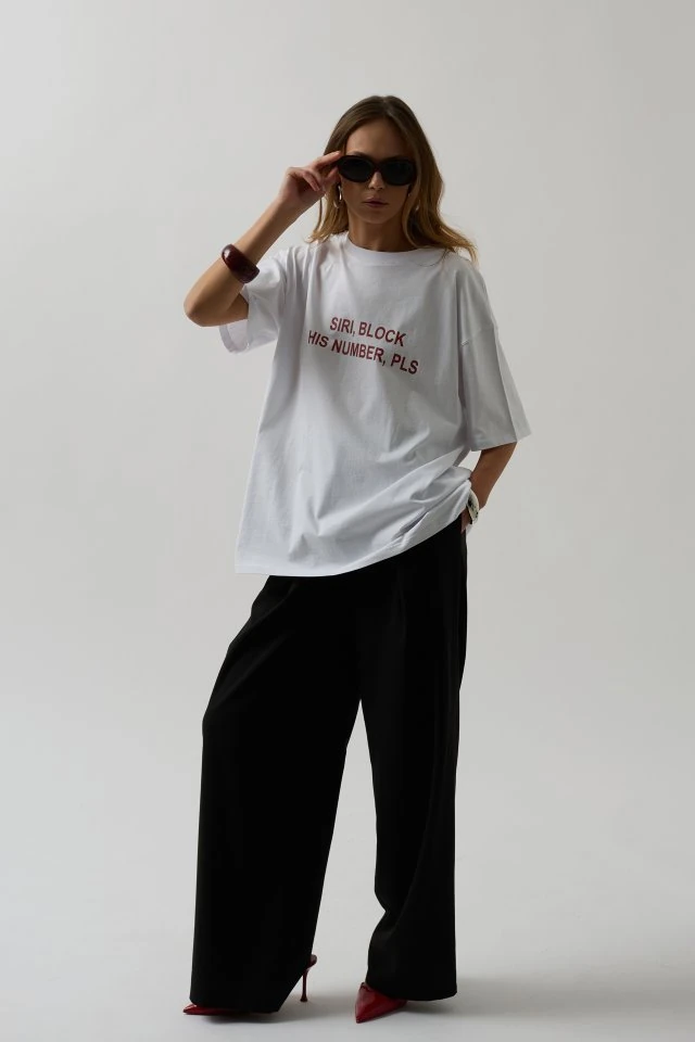 Ön Baskılı Oversize T-Shirt