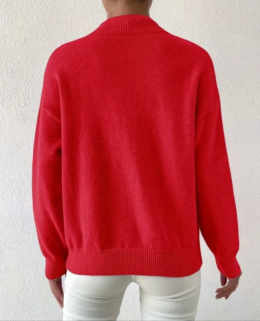 Kadın Uzun Kollu Balıkçı Yaka Triko Bluz