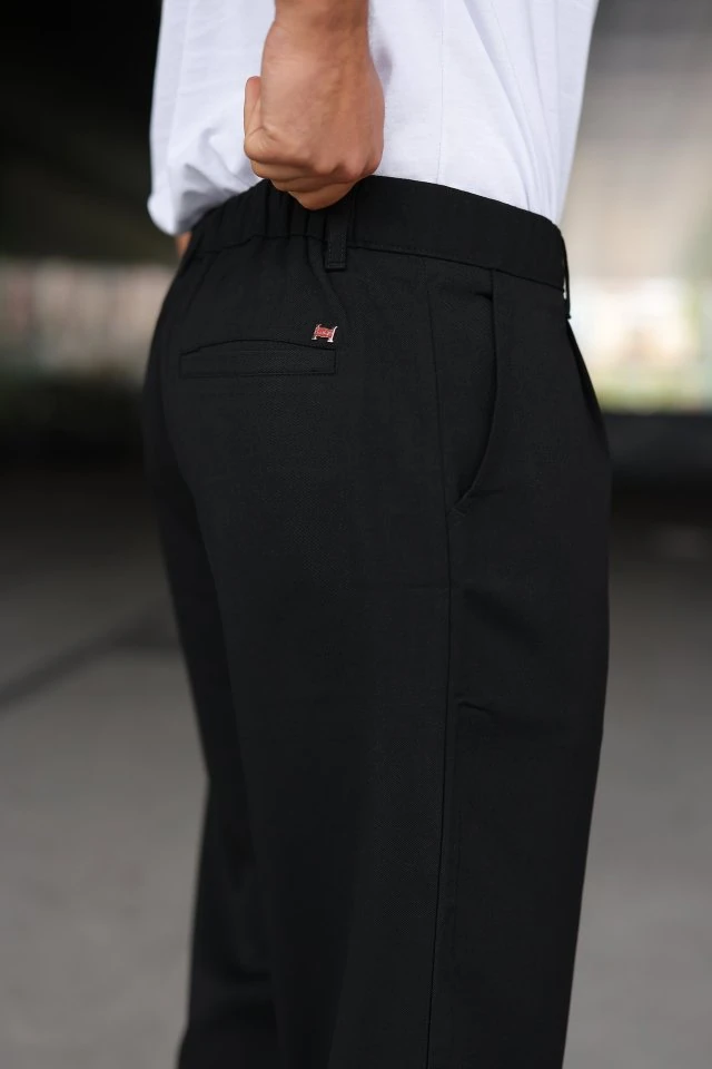Erkek Beli Lastikli Baggy Pantolon