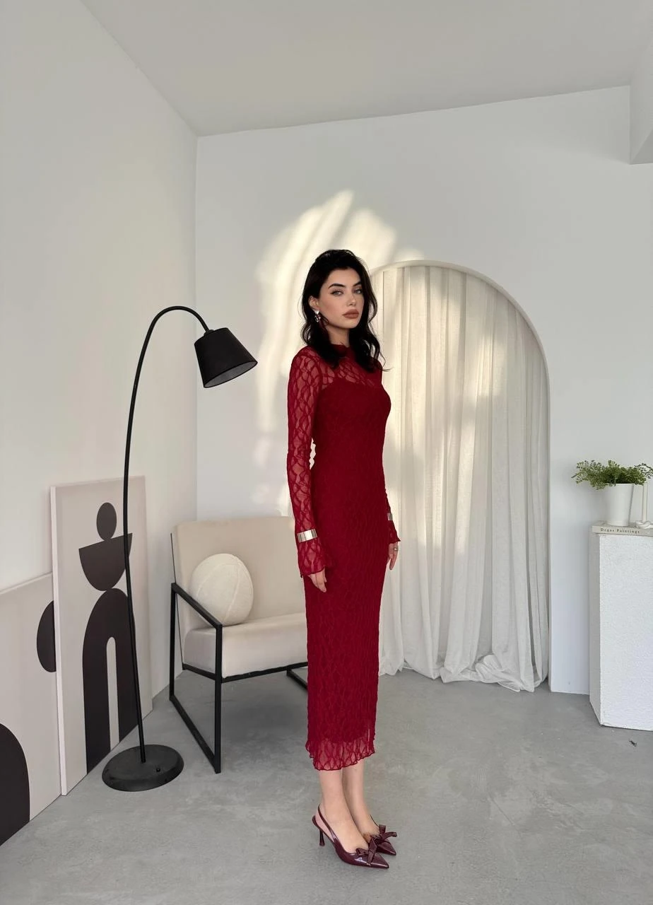 Vedo Çiçek Detaylı Elbise