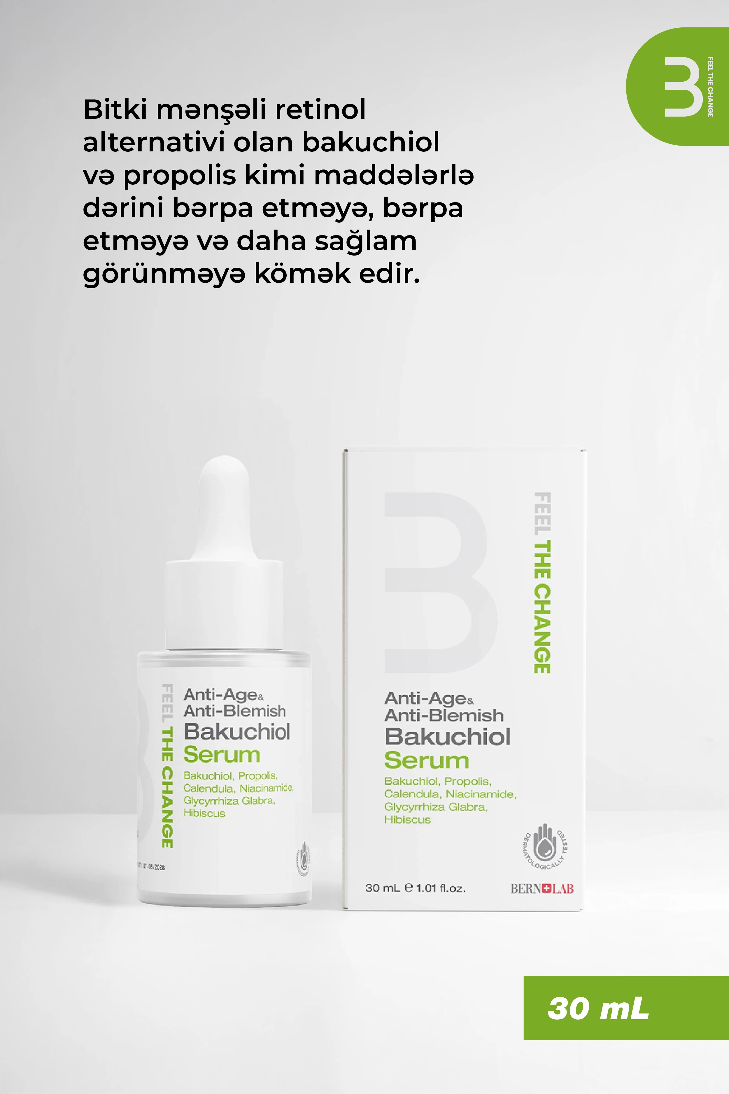 Anti-Yaşlanma və Anti-Ləkə Bakuchiol Serumu