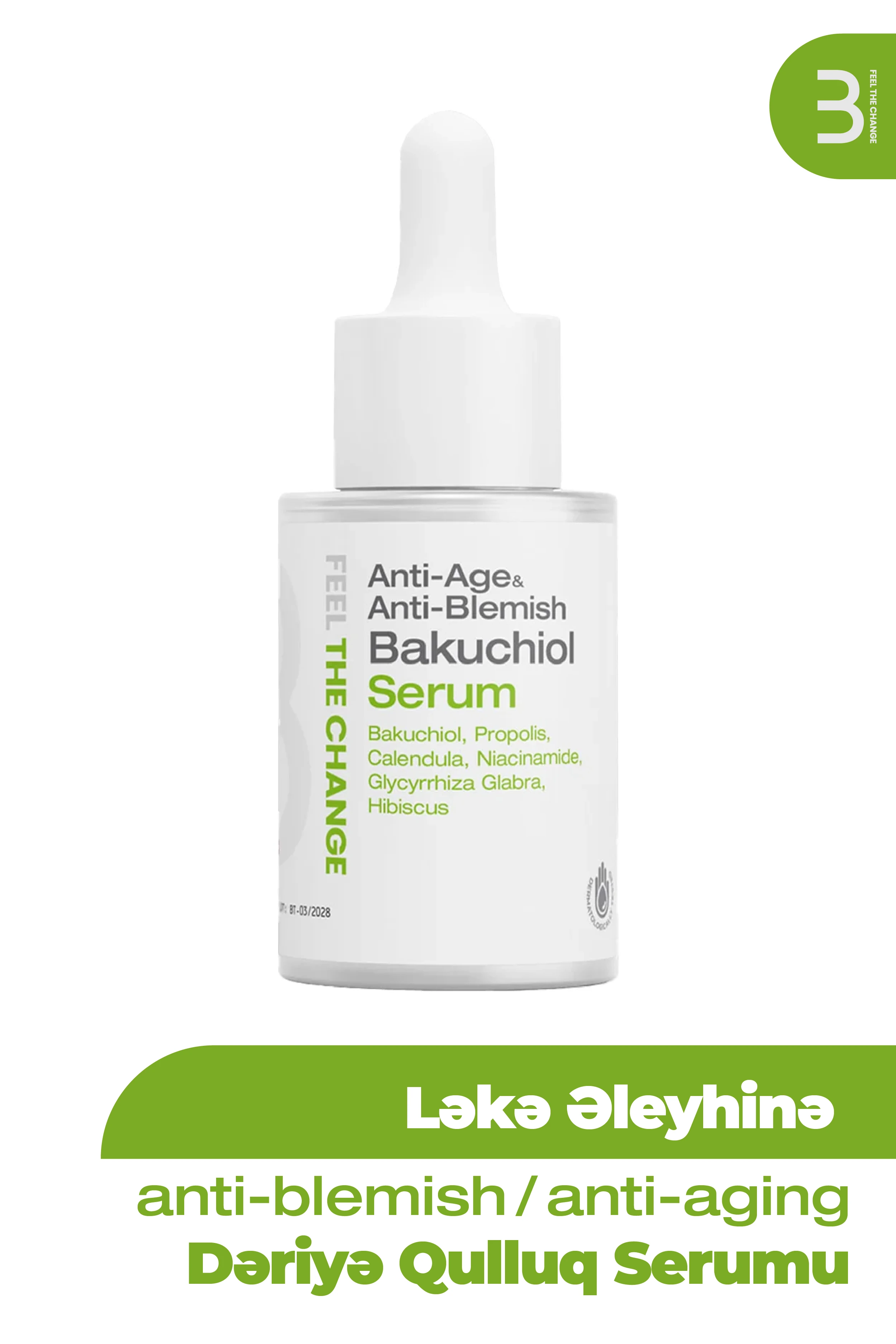 Anti-Yaşlanma və Anti-Ləkə Bakuchiol Serumu