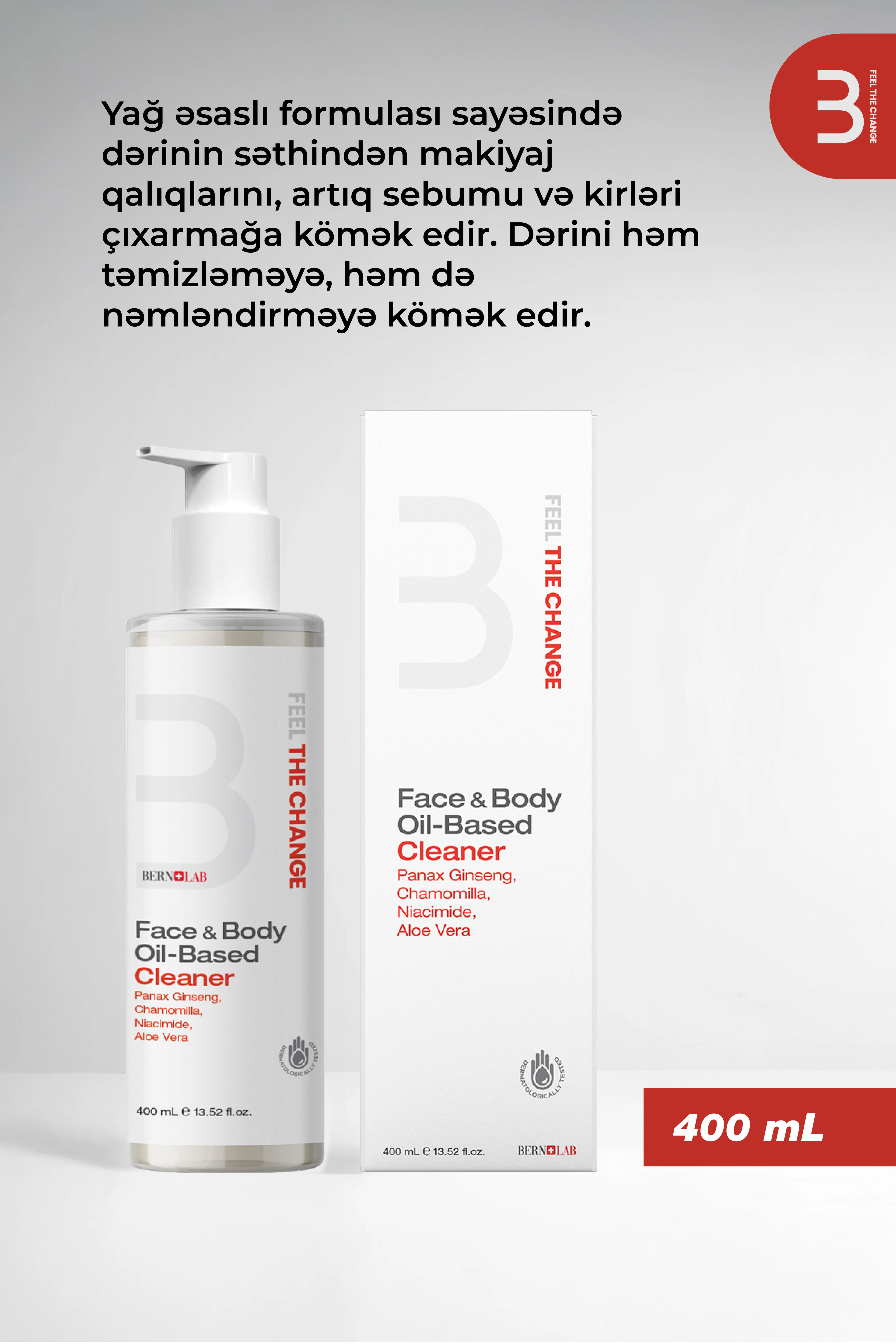 Üz və Bədən Yağ Bazalı Təmizləyici