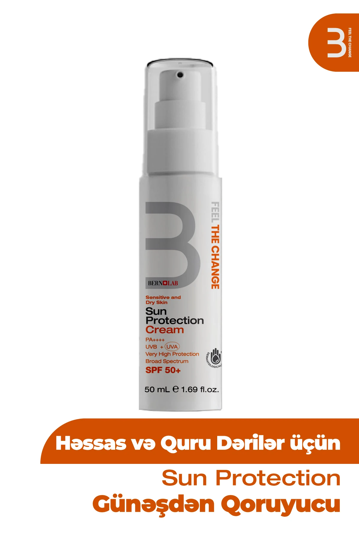 Həssas və Quru Dəri üçün Günəş Qoruyucu Krem SPF 50+